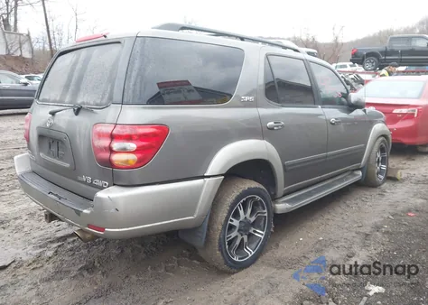 2004 Toyota Sequoia Sr5 V8 z USA, uszkodzony, nr VIN 5TDBT44A34S216549